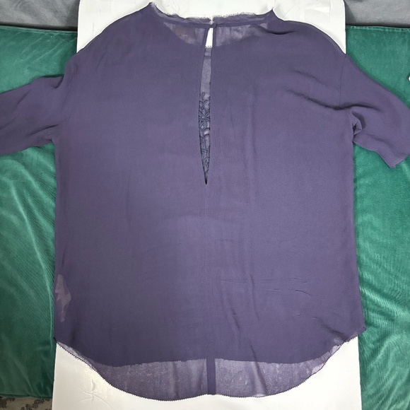 Aritzia eggplant purple shirt . see through never worn - Picture 8 of 10